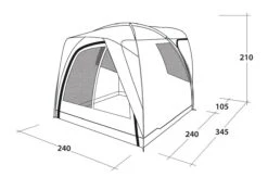 Outwell Beachcrest Drive Away Awning -Vango Shop 111238 beachcrest drawing perspective2
