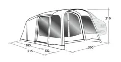 Outwell Blossburg 380 Air Drive Away Awning -Vango Shop 111242 blossburg 380 air drawing perspective2