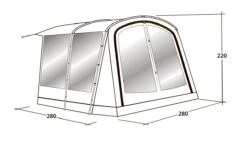 Outwell Universal Awning Size 1 (2022) -Vango Shop 111290 universal awning size 1 drawing perspective2