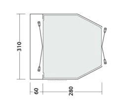 Easy Camp Shamrock Awning (180 - 205cm) -Vango Shop 120398 shamrock drawing floorplan3