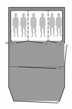 Outwell Parkdale 6PA Footprint Groundsheet 5 Outwell Parkdale 6PA Footprint Groundsheet -Vango Shop 170875 footprint w. integrated toggle up front parkdale 6pa drawing floorplan 2