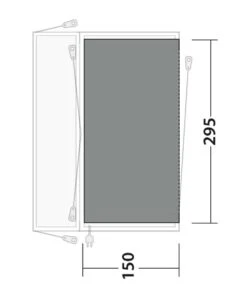 Outwell Lakecrest Flat Woven Carpet -Vango Shop 170878 flat woven carpet lakecrest drawing floorplan2