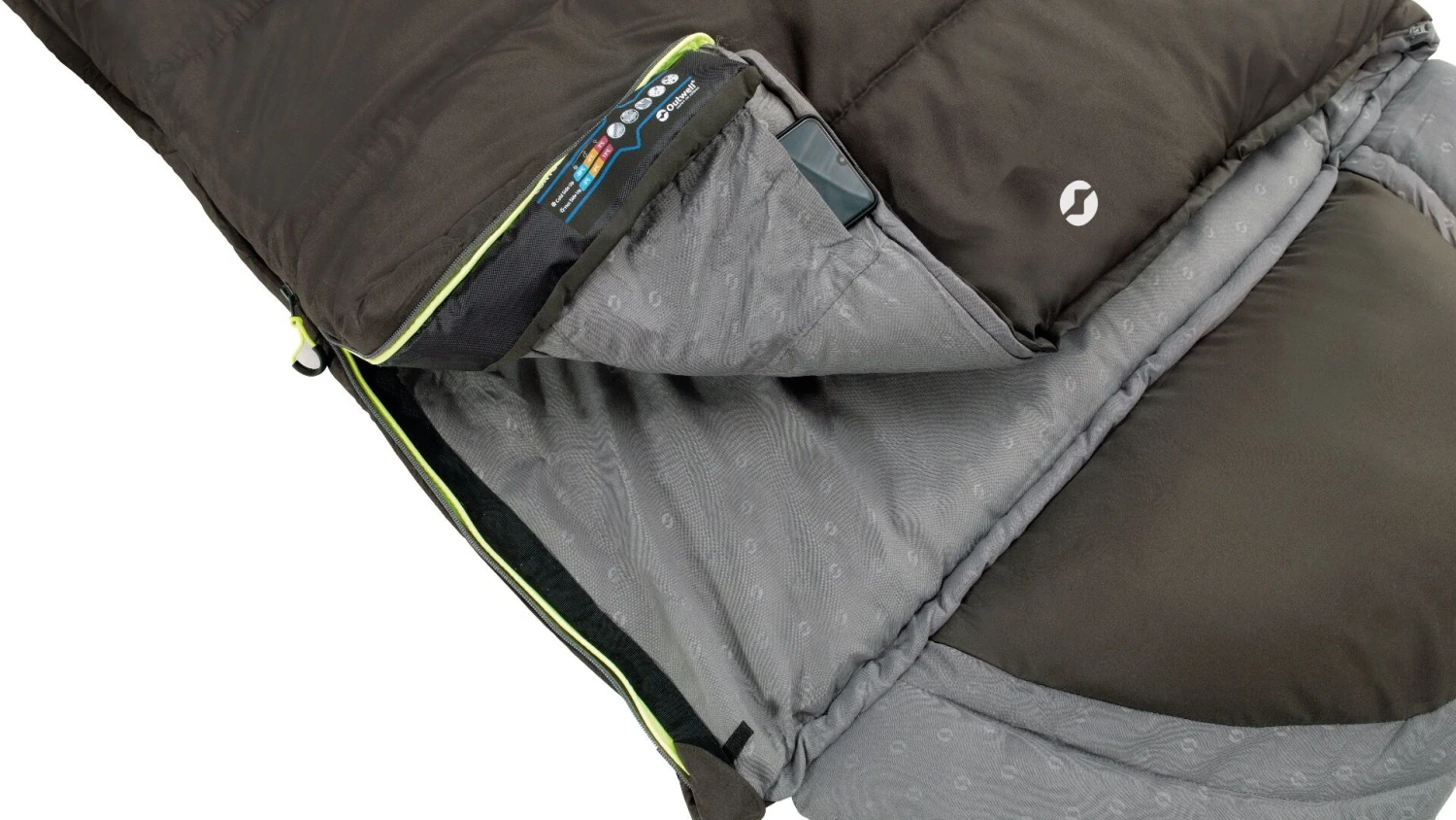 Outwell Contour Supreme Coffee Sleeping Bag 6 Outwell Contour Supreme Coffee Sleeping Bag - Image 4
