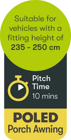 Quest Falcon 260 Poled Porch Caravan Awning (2022) 19 Quest Falcon 260 Poled Porch Caravan Awning (2022) -Vango Shop a3501 9 midsize