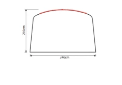 Outdoor Revolution Airedale 5.0s Front Sun Canopy -Vango Shop airedale 5s sun canopy drawing 3