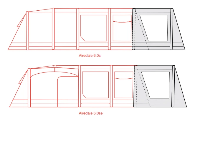 Outdoor Revolution Airedale 6.0s / 6.0se Front Porch Extension 4 Outdoor Revolution Airedale 6.0s / 6.0se Front Porch Extension - Image 2
