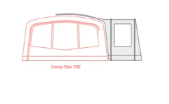 Outdoor Revolution Camp Star Side Porch (500xl, 600, 700) (2022) -Vango Shop campstar side porch floorplan 5 1
