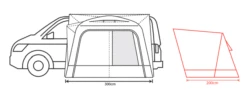 Outdoor Revolution Cayman Air Low Awning (180-220cm) -Vango Shop cayman air 3