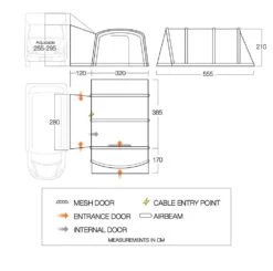 Vango Airbeam Vango Galli CC Air Tall Awning (2023) -Vango Shop floorplan cc tall