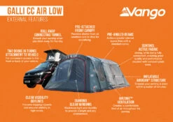Vango Airbeam Vango Galli CC Air Low Awning (2023) -Vango Shop galli cc air low 1