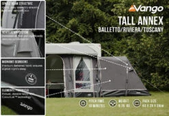 Vango Airbeam Vango Tall Annex Elements ProShield (Balletto And Tuscany) -Vango Shop tall annex elements proshield ballettorivieratuscany low res