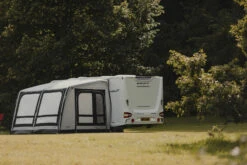 Vango Airbeam Vango Balletto Air 390 Elements Shield Caravan Awning (2023) -Vango Shop van 22 lifestyle balletto shield 390 hi 45 medium